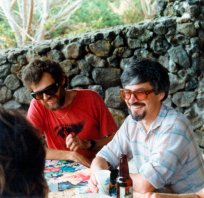 Terence McKenna and Peter Meyer, Hawaii, 1987